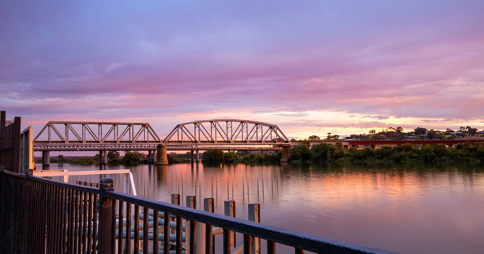River Murray view from Murray Bridge Sturt Reserve