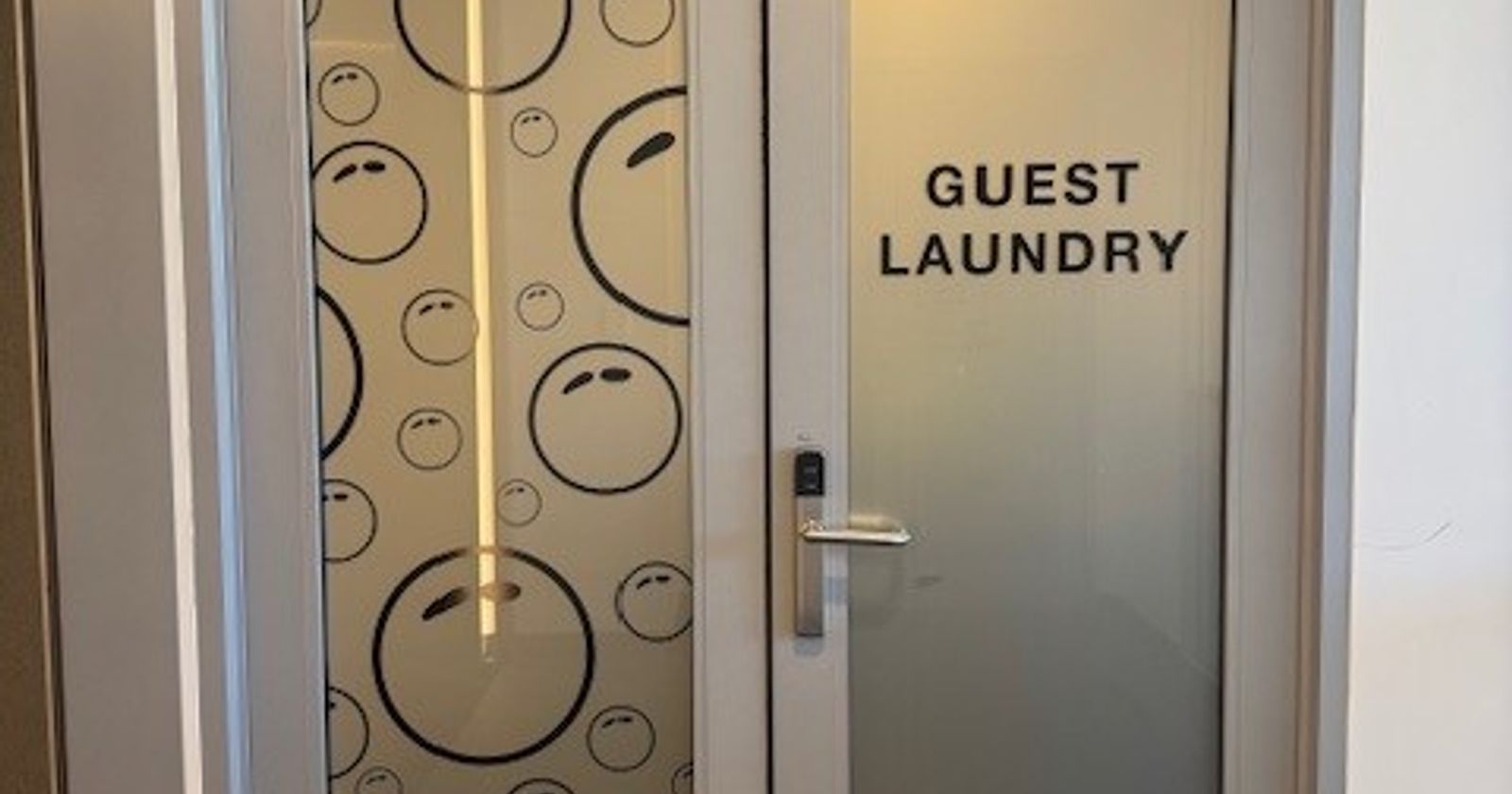 Bridgeport Hotel onsite guest laundry